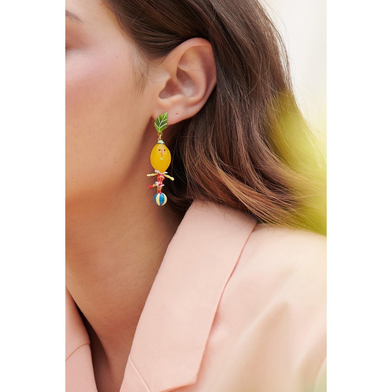 Fruit Circus Lemon And Balloons Earrings | ANFC1031 - Les Nereides