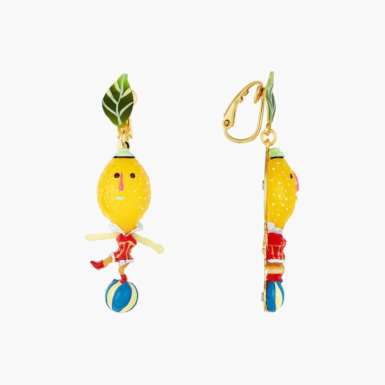 Fruit Circus Lemon And Balloons Earrings | ANFC1031 - Les Nereides