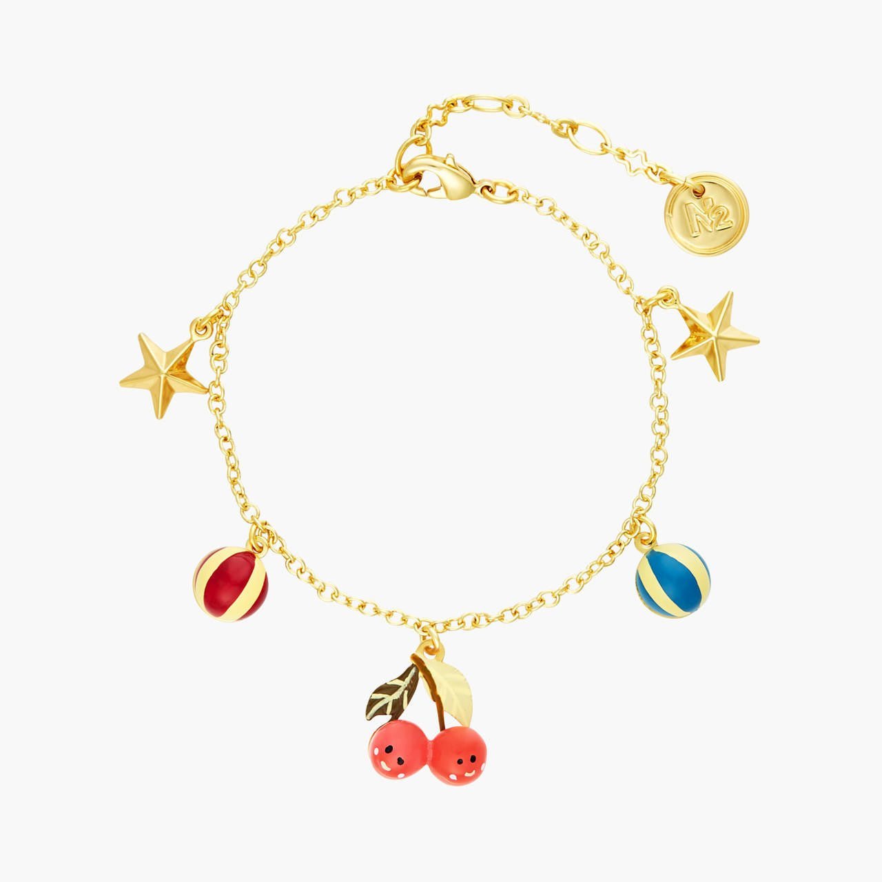Fruit Circus Stars, Balloon And Cherries Bracelet | ANFC2021 - Les Nereides