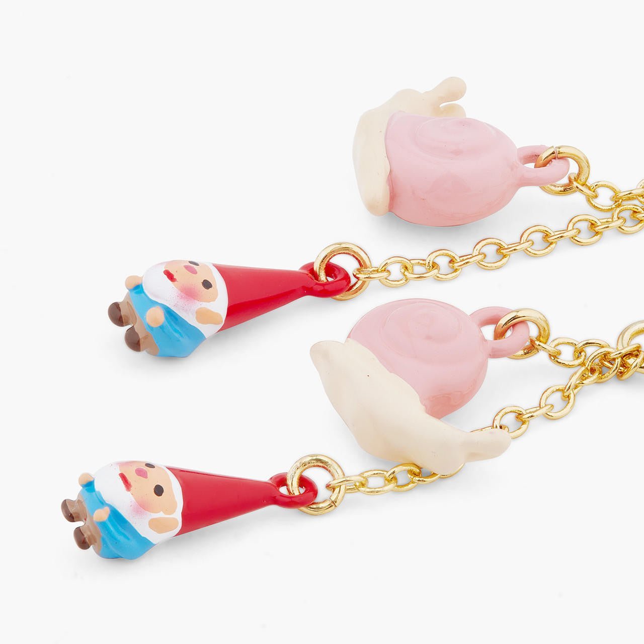 Garden Gnome And Snail Earrings | ARCP1051 - Les Nereides
