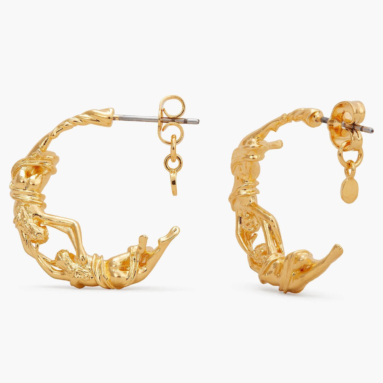 Gemini Astrological Sign Hoop Earrings | APPV1031 - Les Nereides