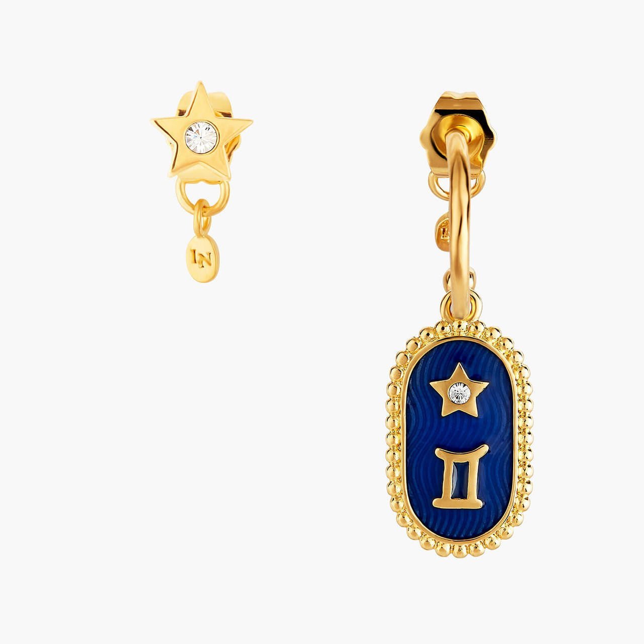 Gemini Zodiac Sign Earrings | ANCS1031 - Les Nereides