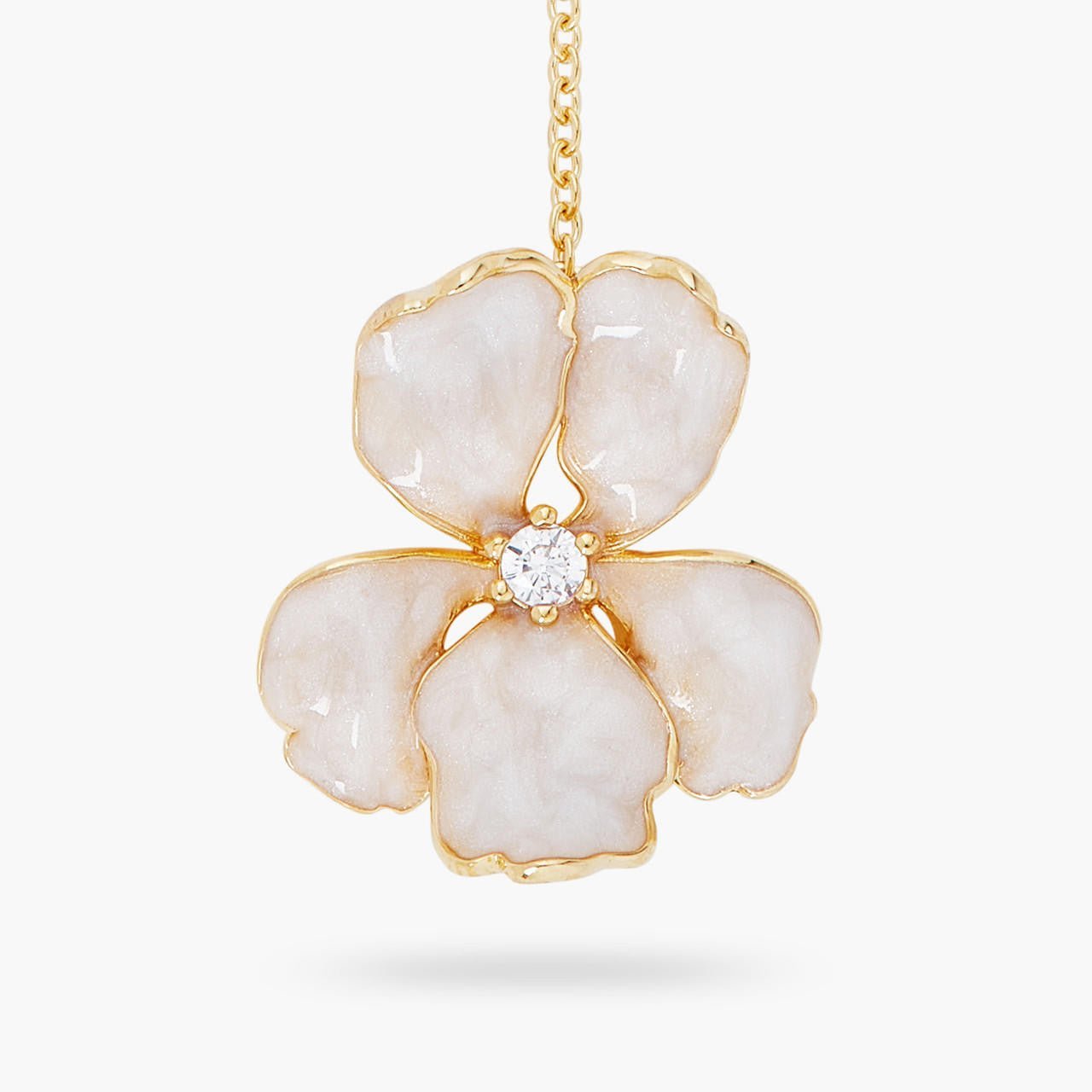 Gold Iris Pendant Necklace | ARNF3021 - Les Nereides