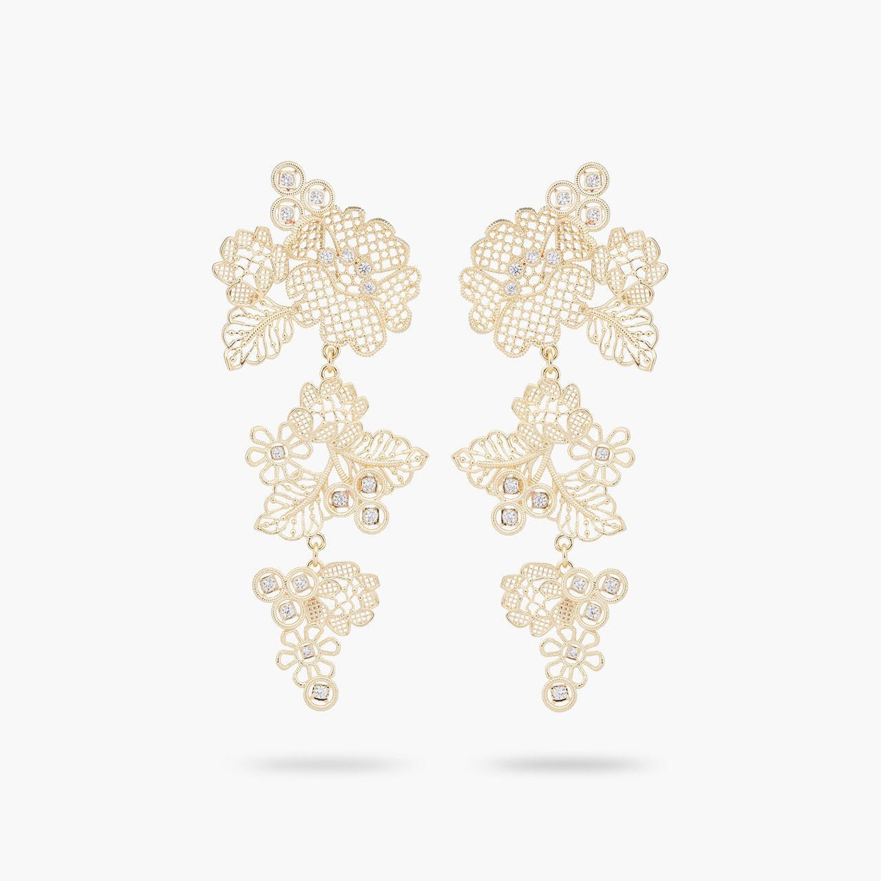 Gold Thread Earrings | ARFO1011 - Les Nereides