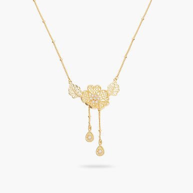 Gold Thread Pendant Fine Necklace | ARFO3021 - Les Nereides