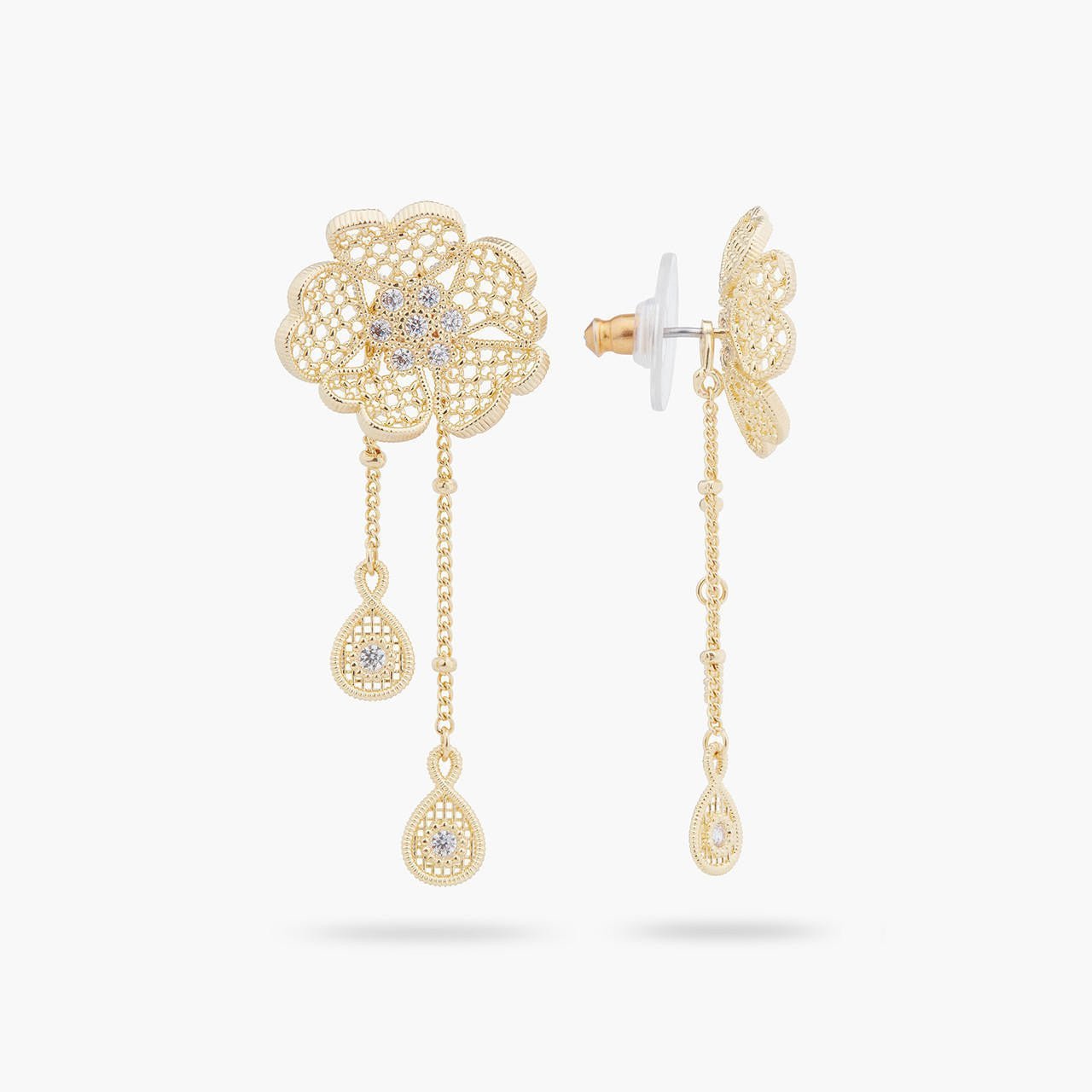 Gold Thread Two - In - One Earrings | ARFO1031 - Les Nereides