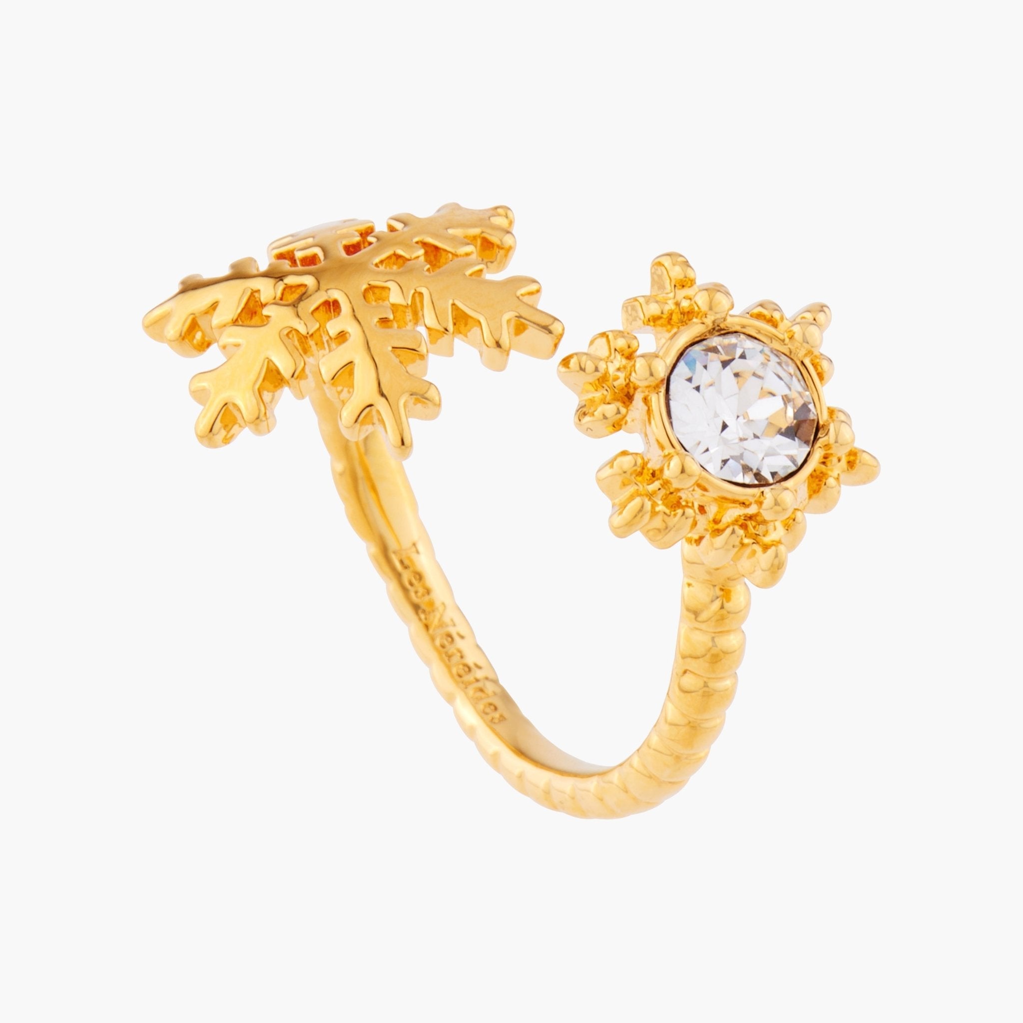 Golden Snowflakes Adjustable Rings | AMSC6021 - Les Nereides