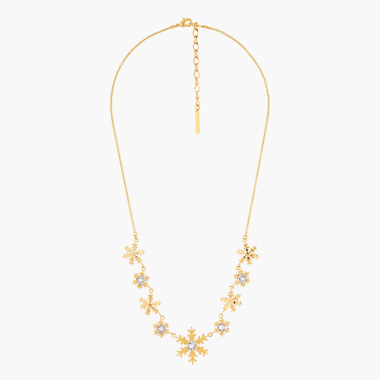 Golden Snowflakes Collar Necklace | AMSC3011 - Les Nereides