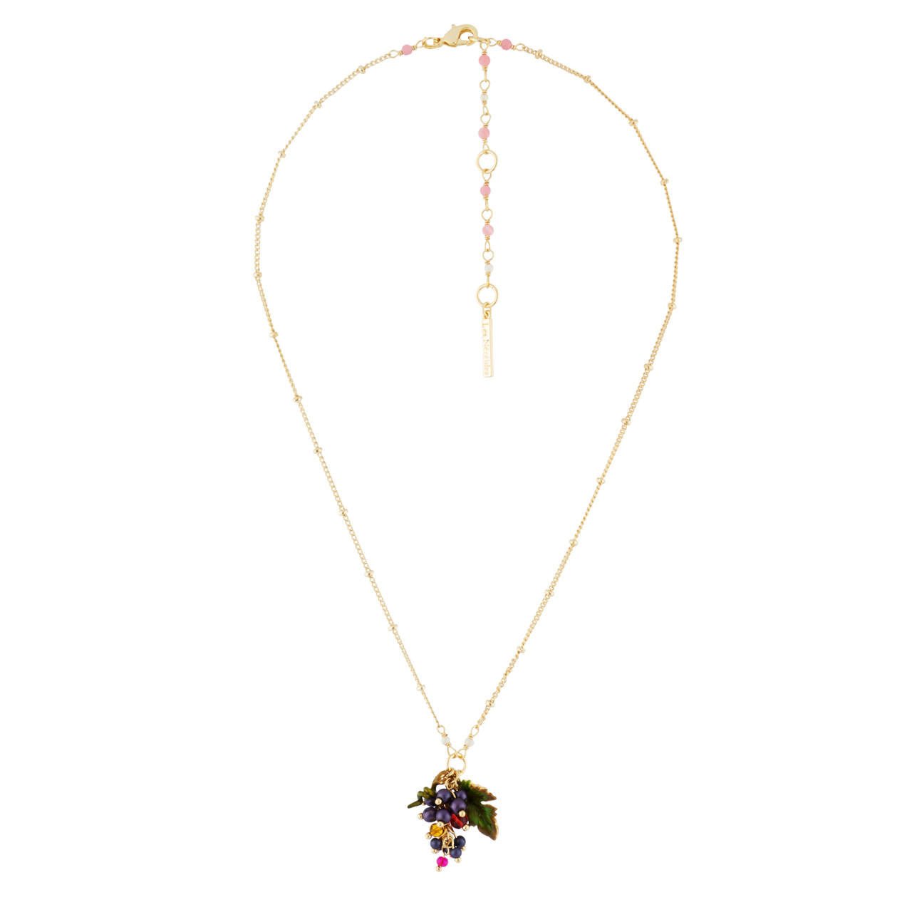 Grapes And Small Leaf Necklace | AHPO3061 - Les Nereides