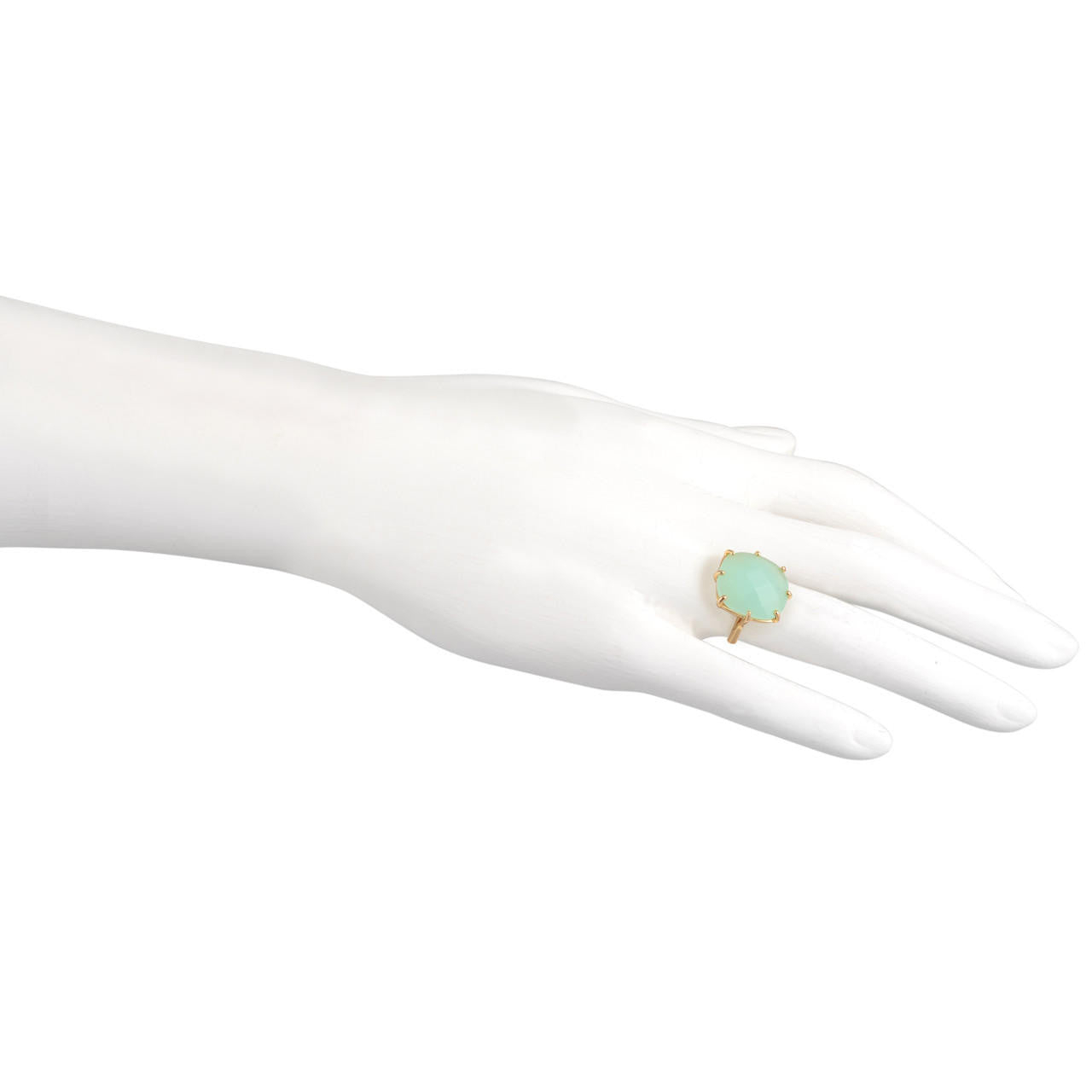 Green Square Stone La Diamantine Solitaire Rings | XLD602/12 - Les Nereides