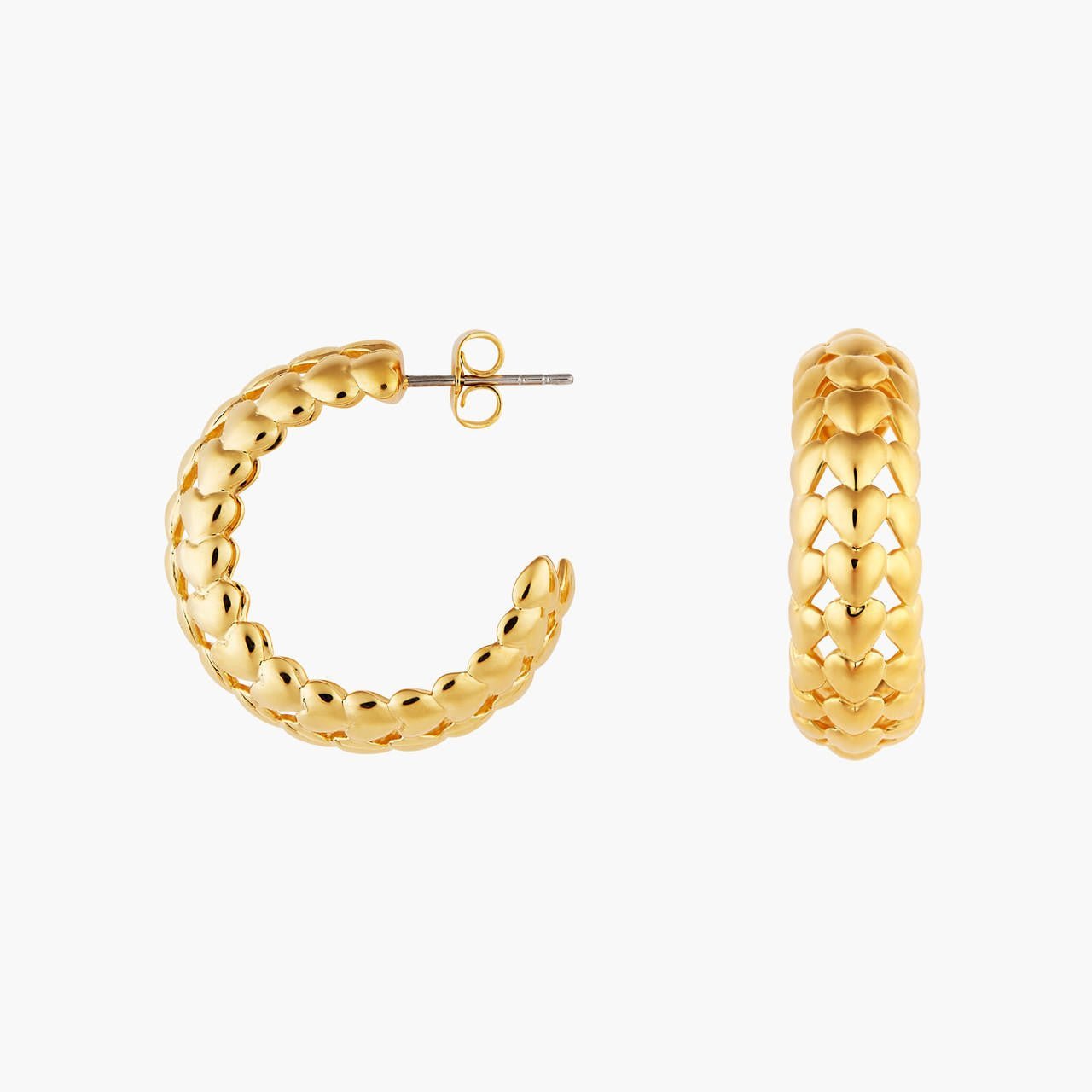 Heart In The Sky Hoop Earrings | AOMI1051 - Les Nereides