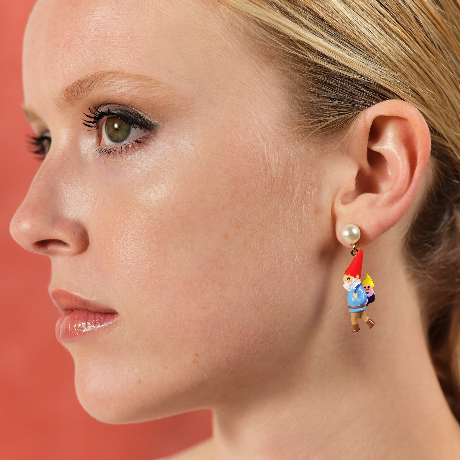 Hiking Garden Gnome Family Earrings | ASCP1071 - Les Nereides