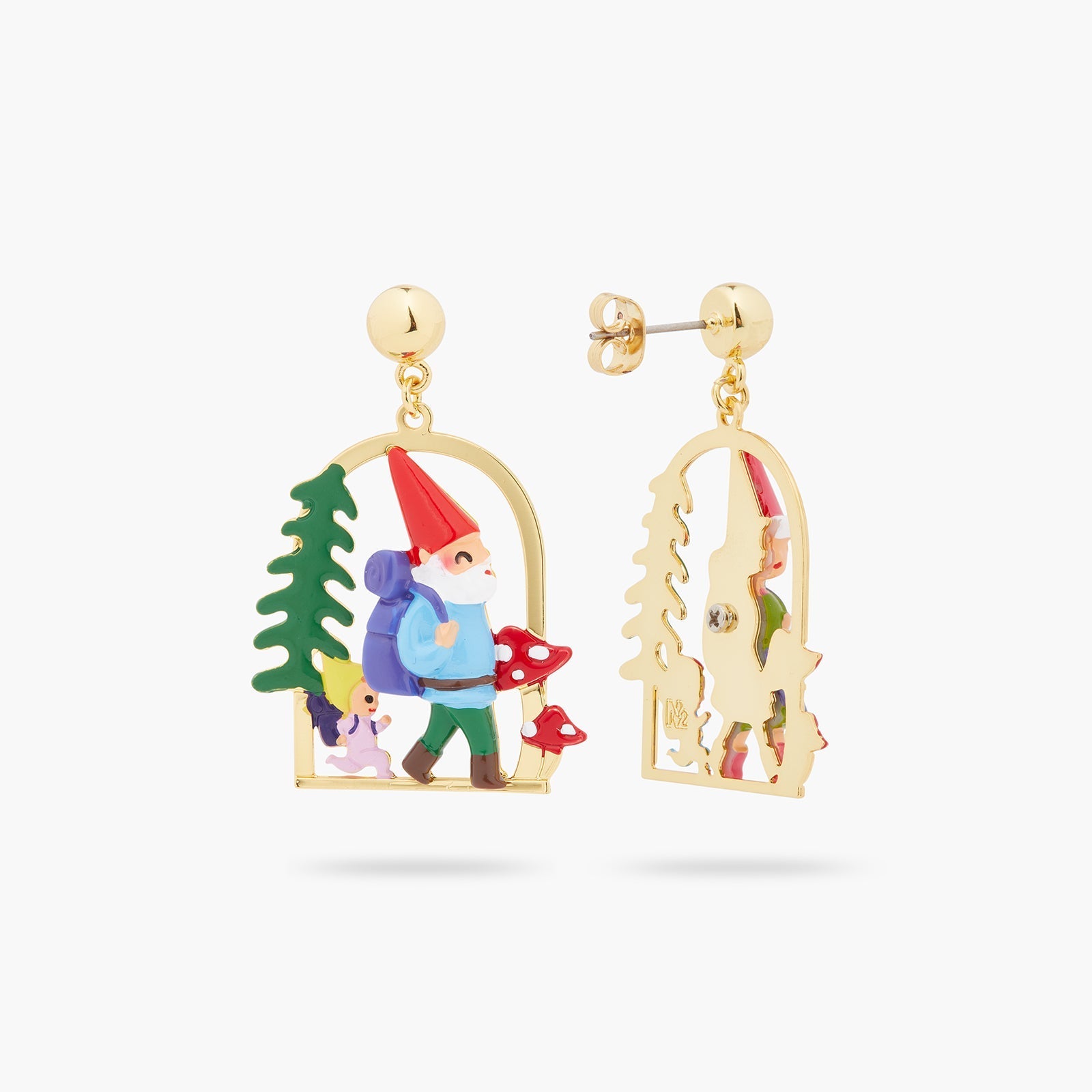Hiking Gnome Earrings | ASCP1031 - Les Nereides