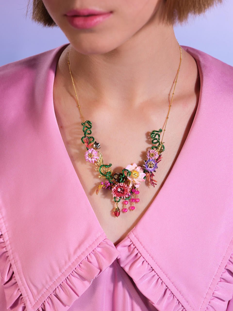 Interstellar Bouquet Statement Necklace | AQBI3011 - Les Nereides