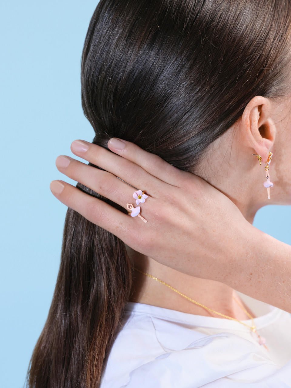 Iris Mini Ballerina Adjustable Ring | ARMDD6011 - Les Nereides