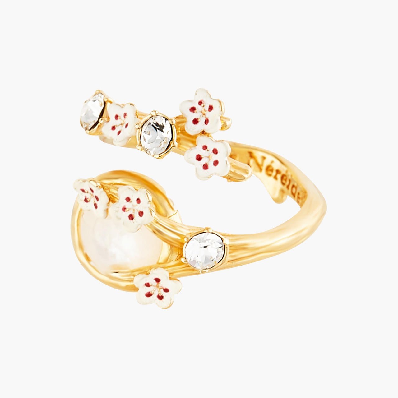 Japanese Cherry Blossom And Branches Adjustable Rings | ANHA6031 - Les Nereides