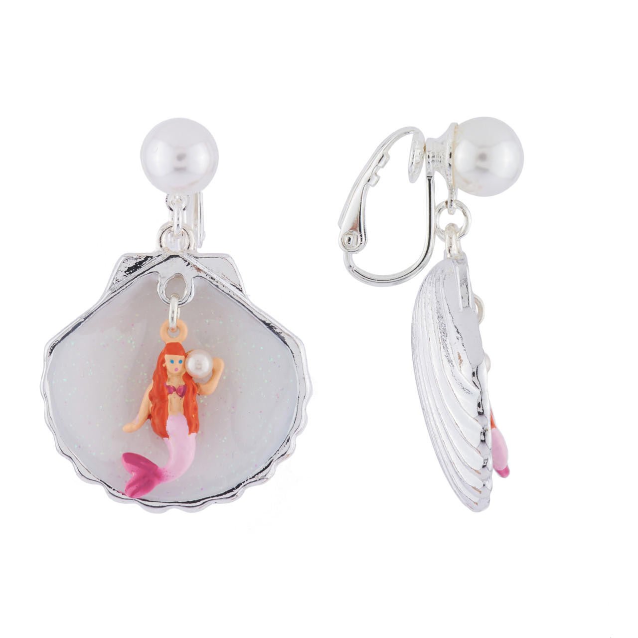 Je Suis Une Sirène Silver Earrings | AHJS1051 - Les Nereides