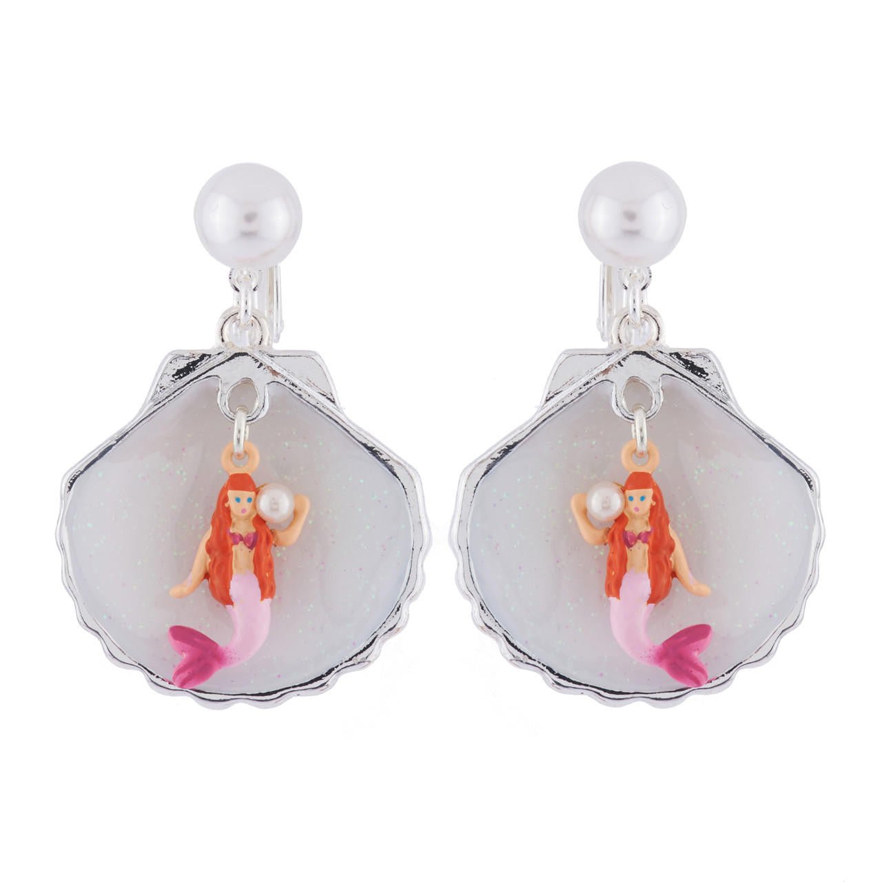 Je Suis Une Sirène Silver Earrings | AHJS1051 - Les Nereides