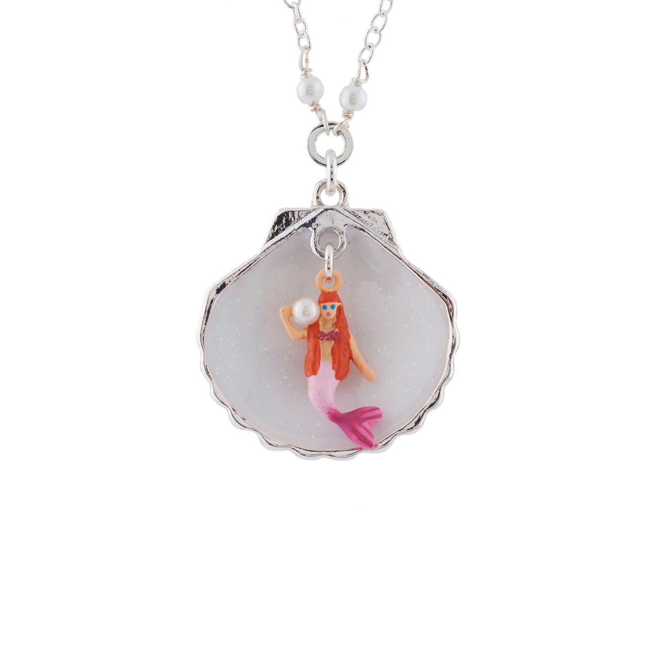 Je Suis Une Sirène Silver Necklace | AHJS3051 - Les Nereides
