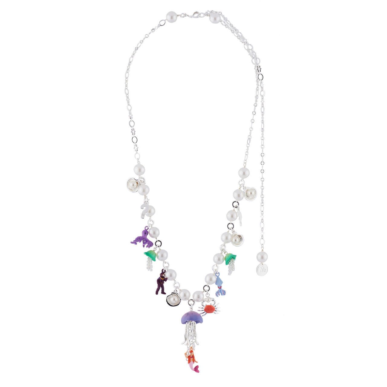 Je Suis Une Sirène Silver Necklace | AHJS3121 - Les Nereides
