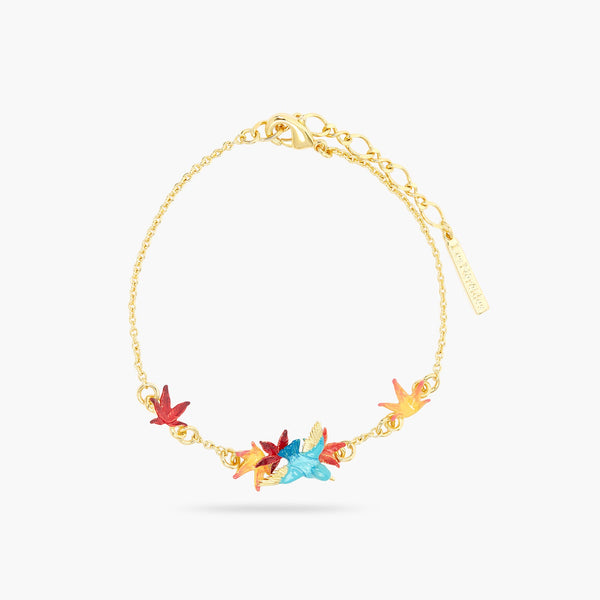 Kingfisher And Maple Leaf Fine Bracelet | ASPL2011 - Les Nereides