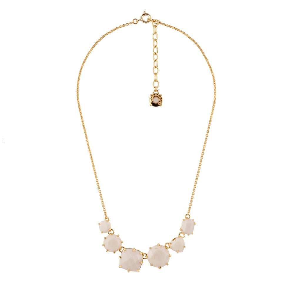 La Diamantine 6 Stones Beige Rose Necklace | ADLD3311 - Les Nereides