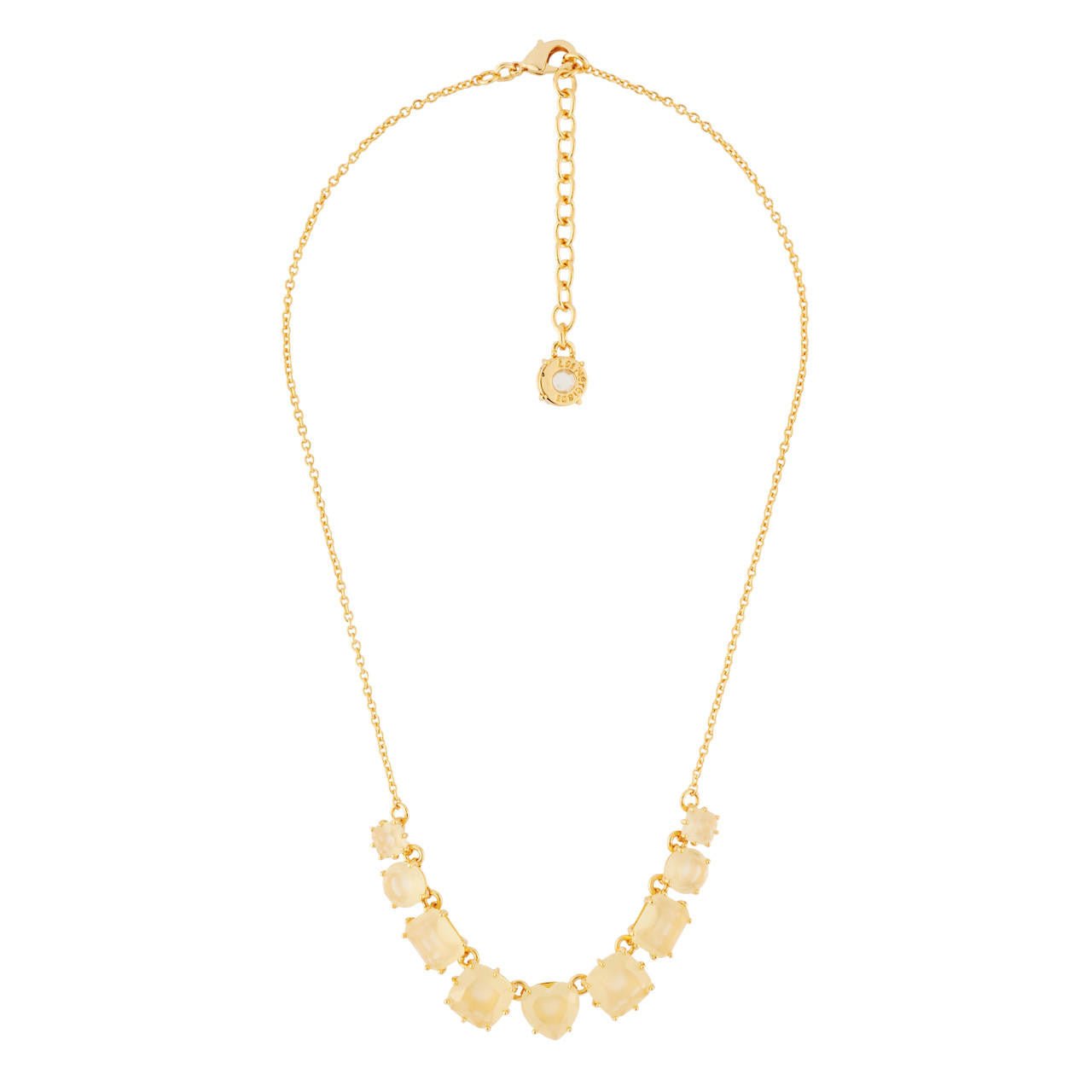 La Diamantine 9 Stones Citrine Necklace | AHLD3181 - Les Nereides