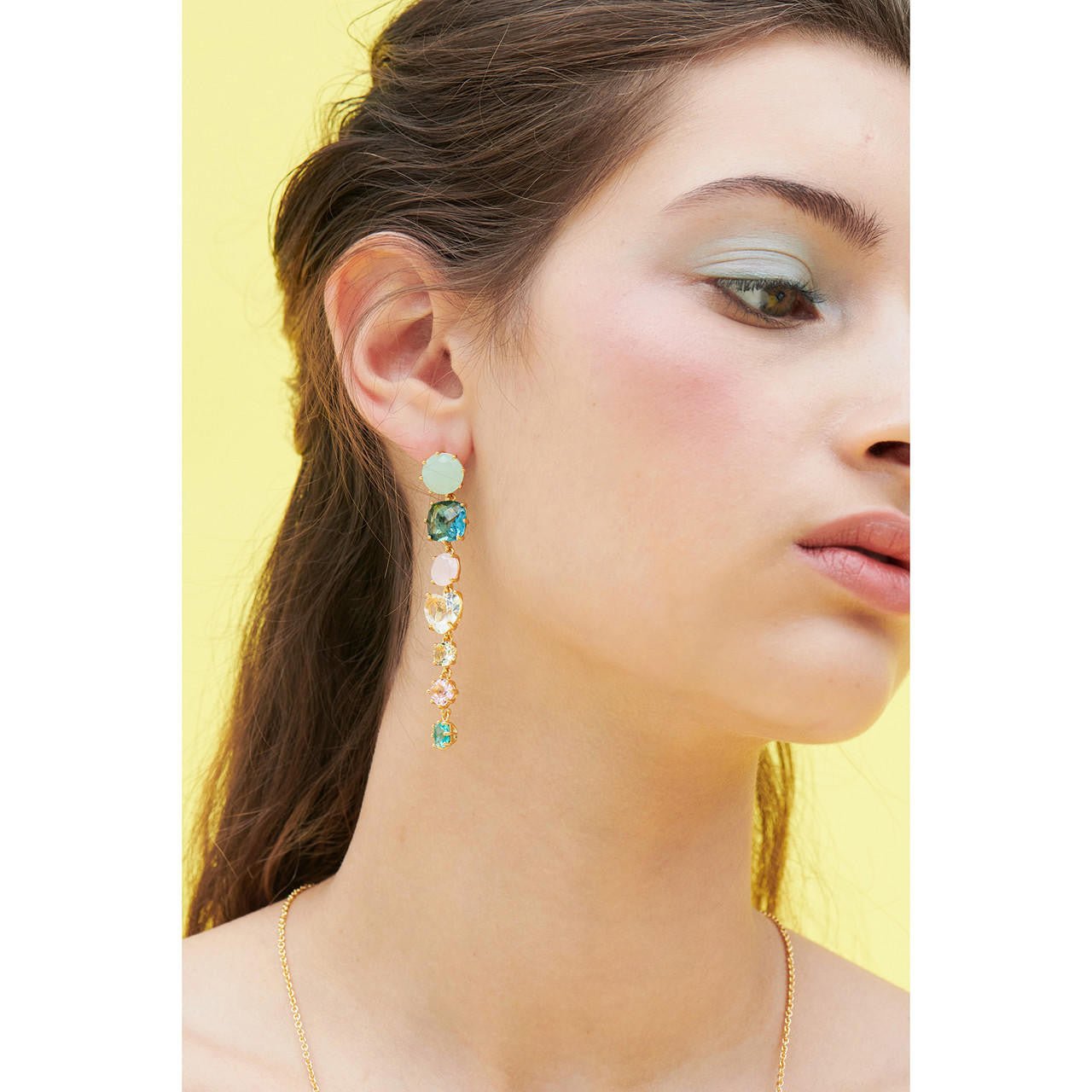 La Diamantine Acqua Azzurra 7 Stones Earrings | ANLD1211 - Les Nereides