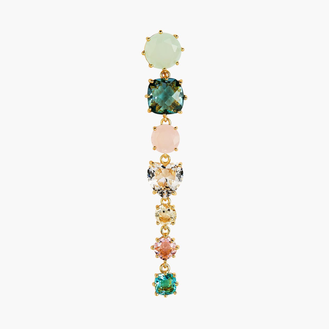 La Diamantine Acqua Azzurra 7 Stones Earrings | ANLD1211 - Les Nereides