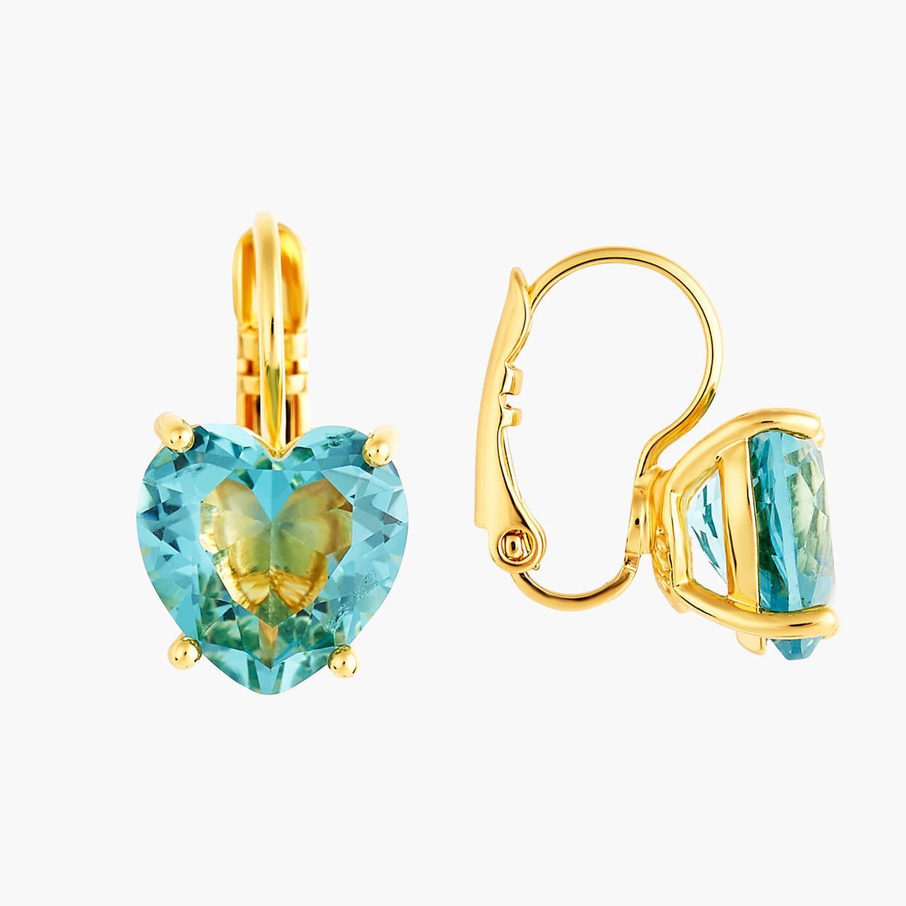 La Diamantine Acqua Azzurra Heart Earrings | ANLD145D/1 - Les Nereides