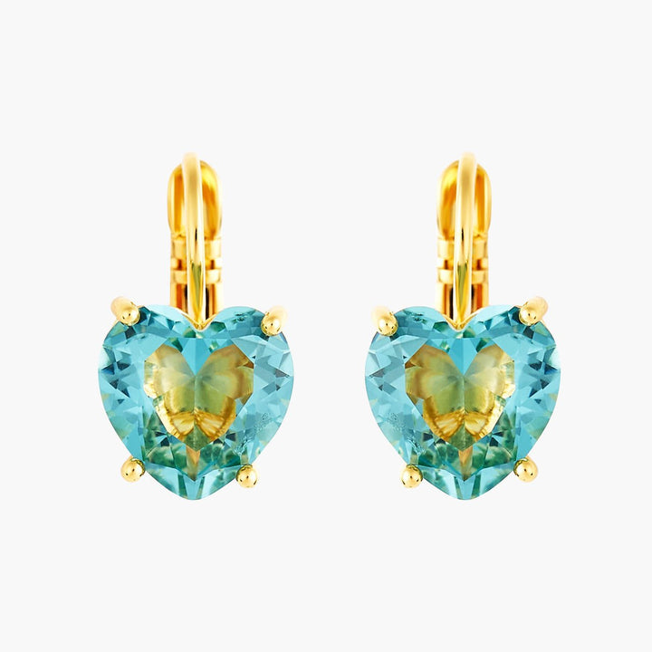 La Diamantine Acqua Azzurra Heart Earrings | ANLD145D/1 - Les Nereides