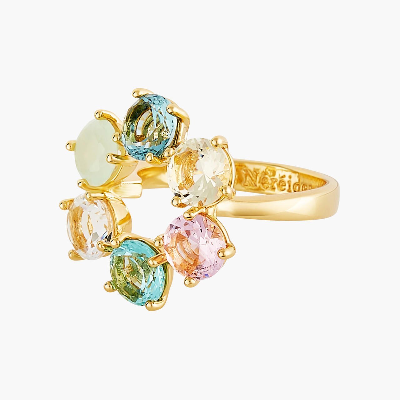 La Diamantine Acqua Azzurra Thin 6 Stones Rings | ANLD619/11 - Les Nereides