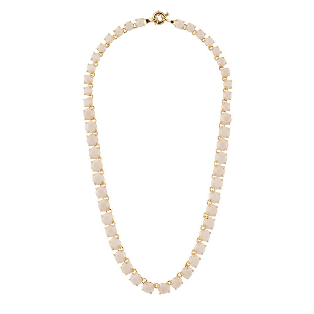 La Diamantine Multi Stones Beige Rose Necklace | ADLD3321 - Les Nereides