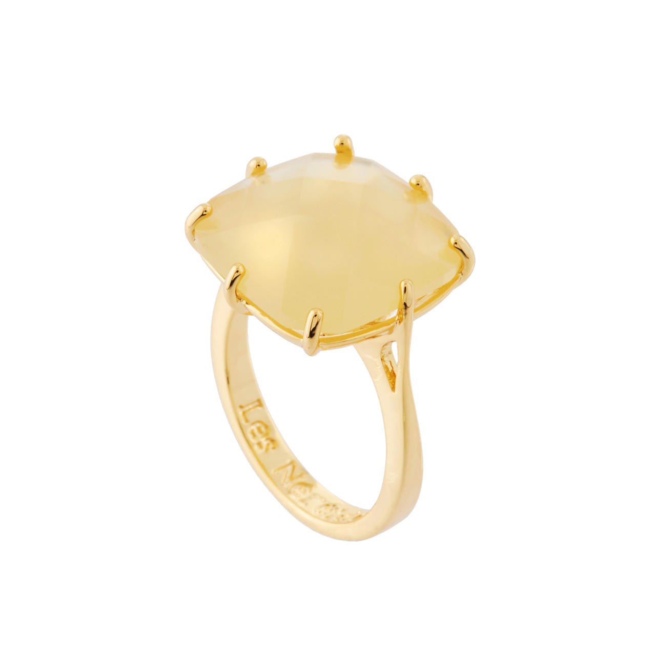 La Diamantine Square Stone Citrine Rings | AHLD602/11 - Les Nereides