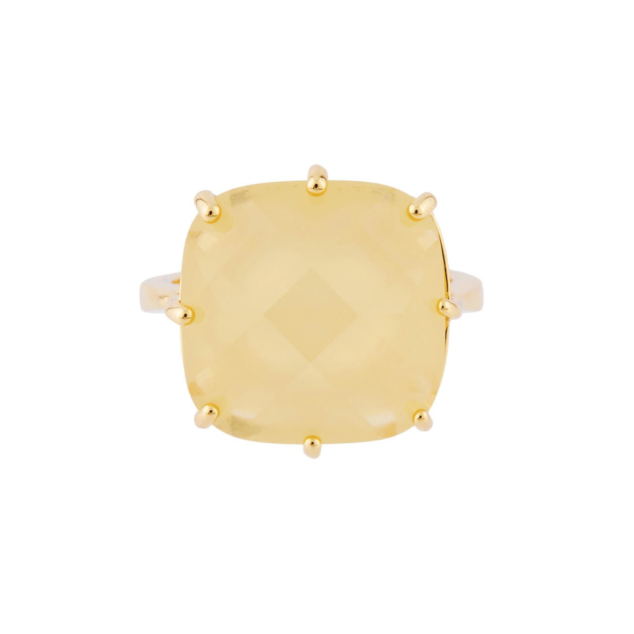 La Diamantine Square Stone Citrine Rings | AHLD602/11 - Les Nereides
