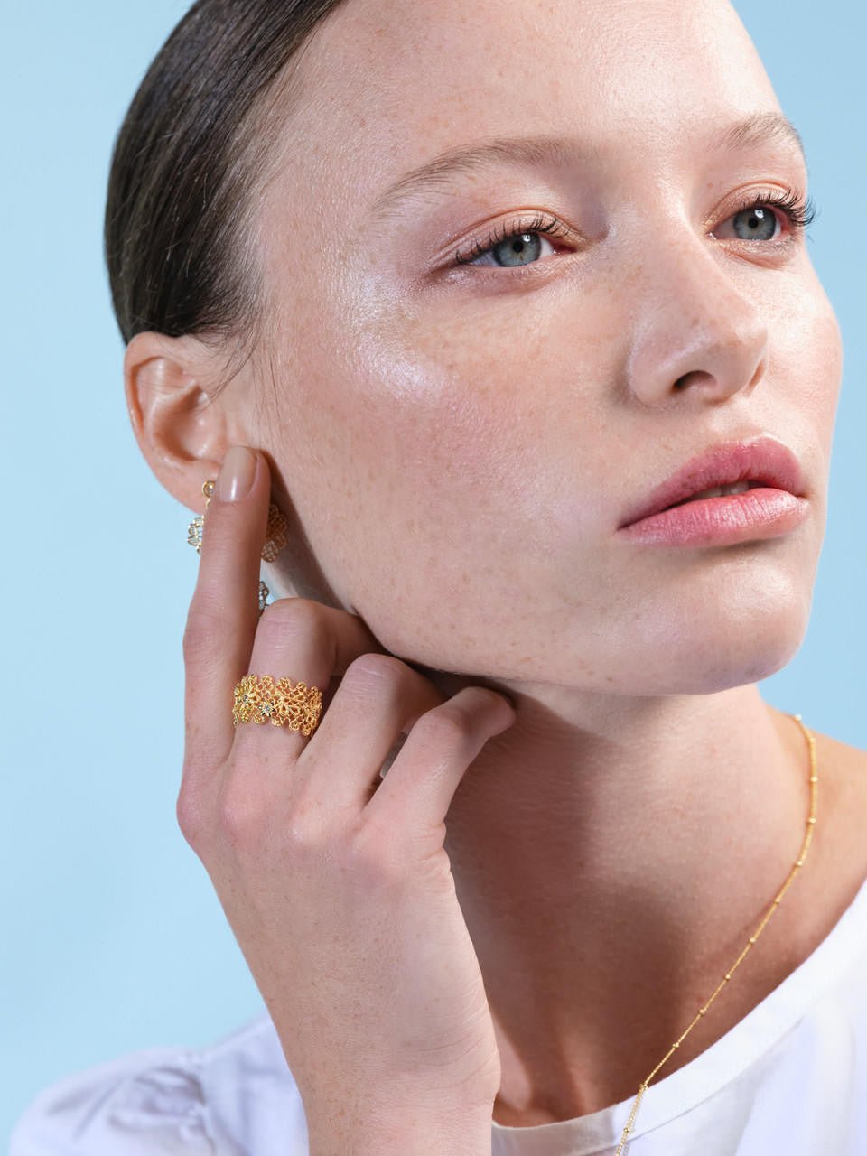 Lace Gold Thread Ring | ARFO6021 - Les Nereides