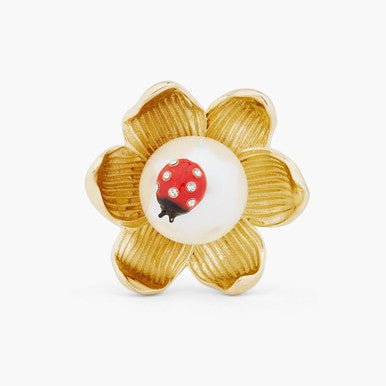 Ladybird And Wood Anemone Brooch | ARLP5011 - Les Nereides