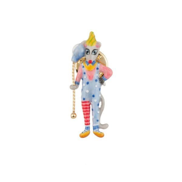 Lapel Pin Birthday Mouse Mouse & Striped Hat Brooch | AEBM5021 - Les Nereides