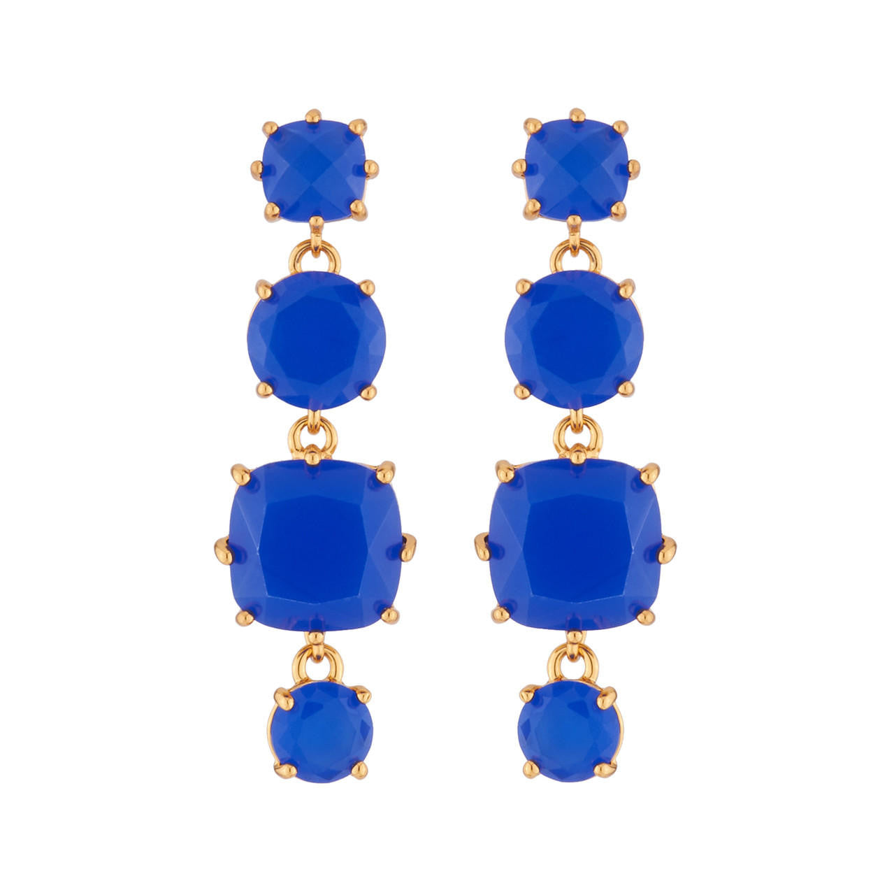 Royal blue online dangle earrings