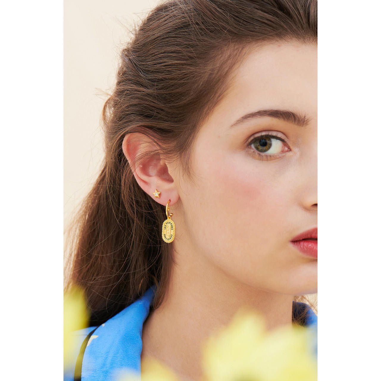 Libra Zodiac Sign Earrings | ANCS1071 - Les Nereides