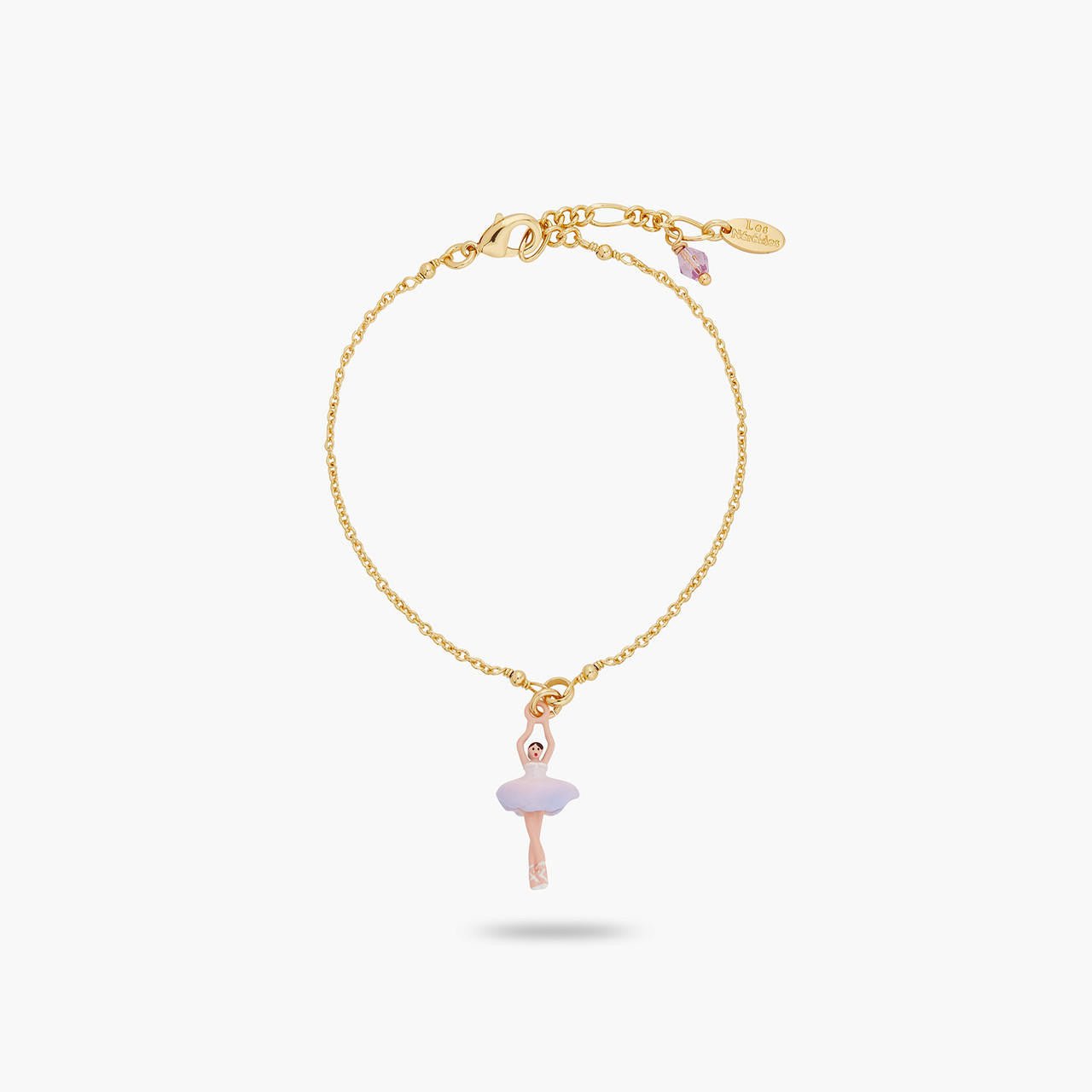 Lilac And White Mini Ballerina Fine Bracelet | ARMDD2011 - Les Nereides