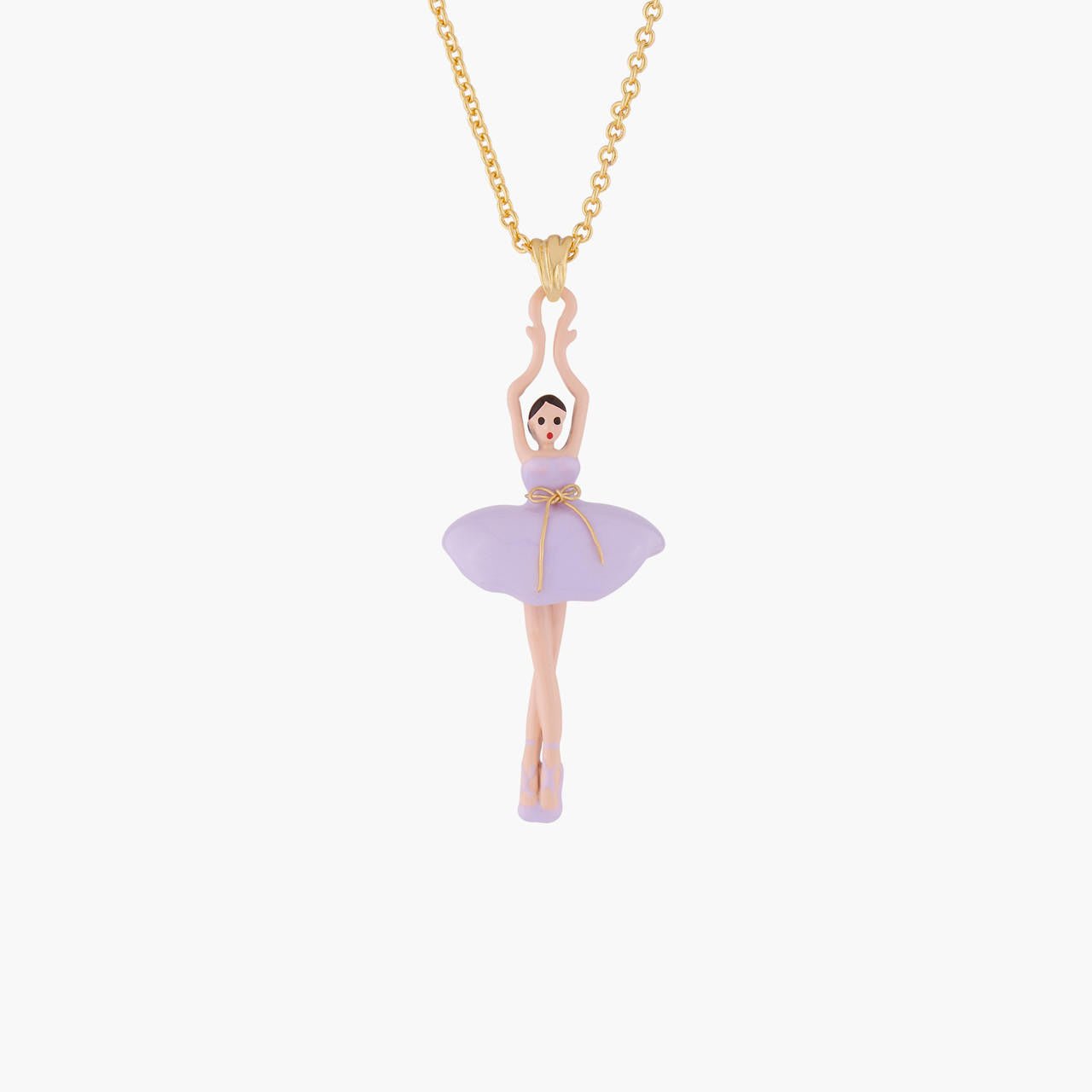 Lilac Ballerina Pendant Necklace | ALDD3591 - Les Nereides