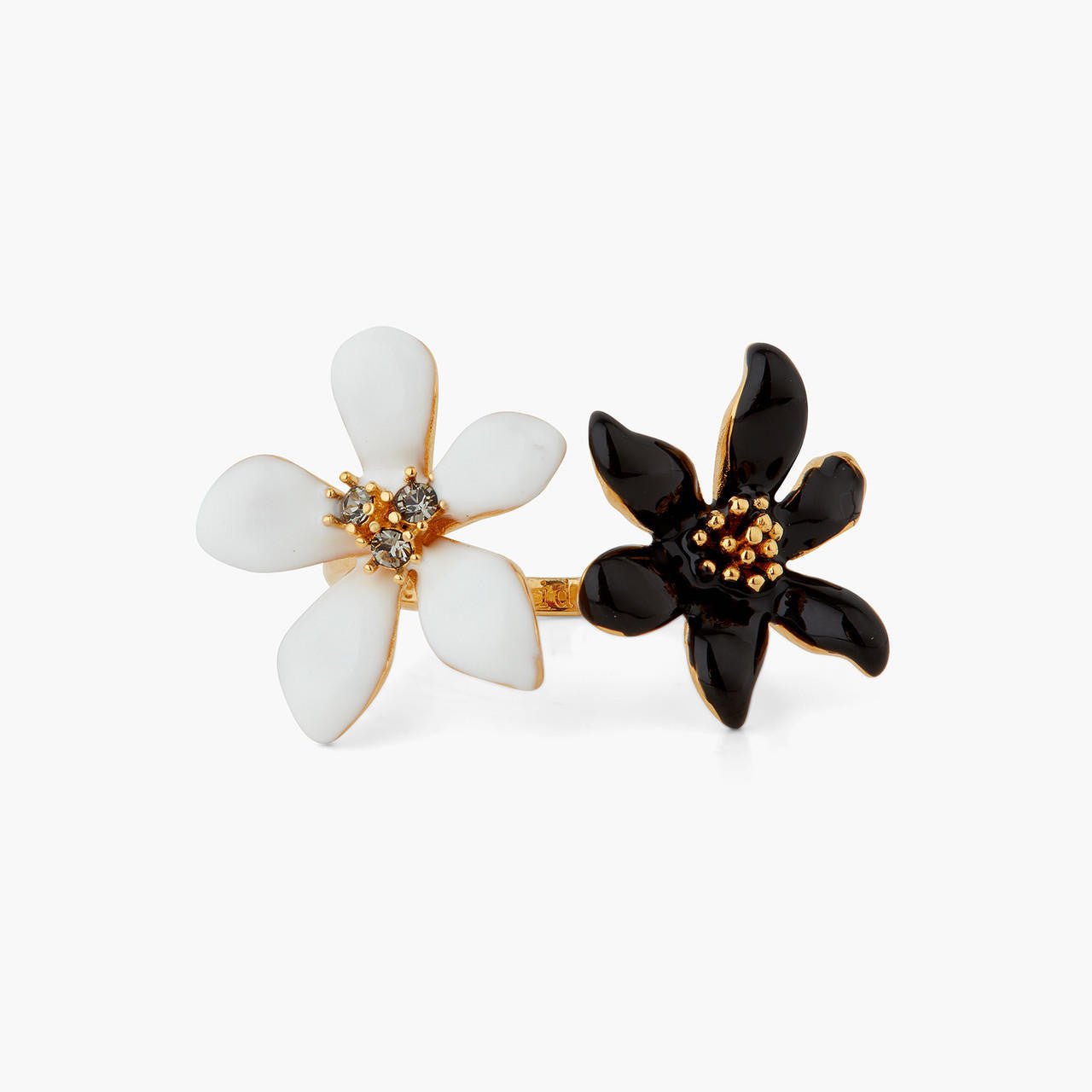 Lily and Ranunculus adjustable ring | AQFN6021 - Les Nereides