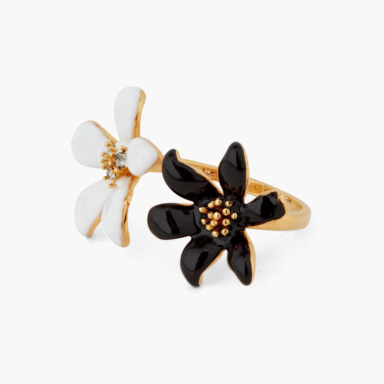 Lily and Ranunculus adjustable ring | AQFN6021 - Les Nereides