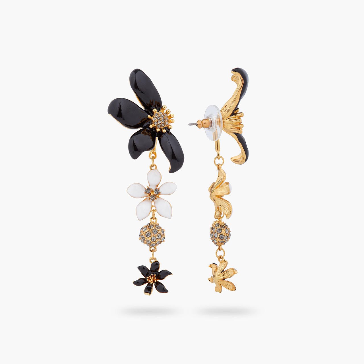 Lily and Ranunculus flower earrings | AQFN1011 - Les Nereides