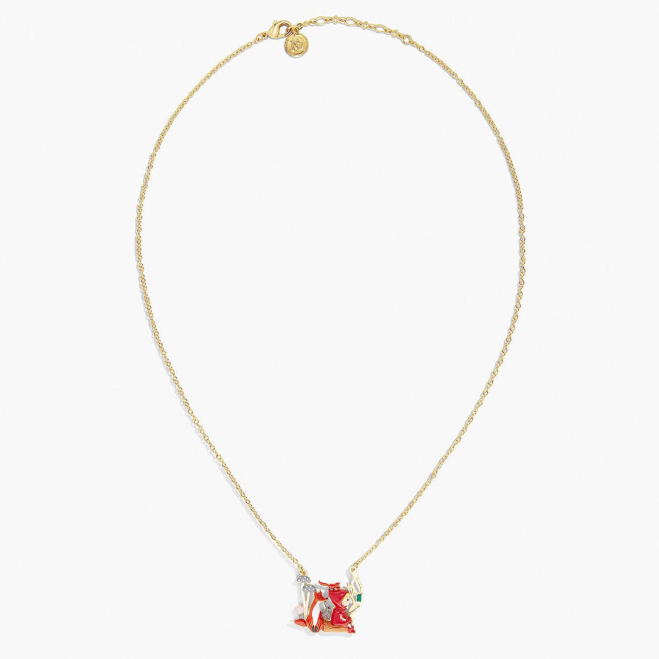 Little Red Riding Hood, Fox And Rabbit Pendant Necklace | APBB3101 - Les Nereides
