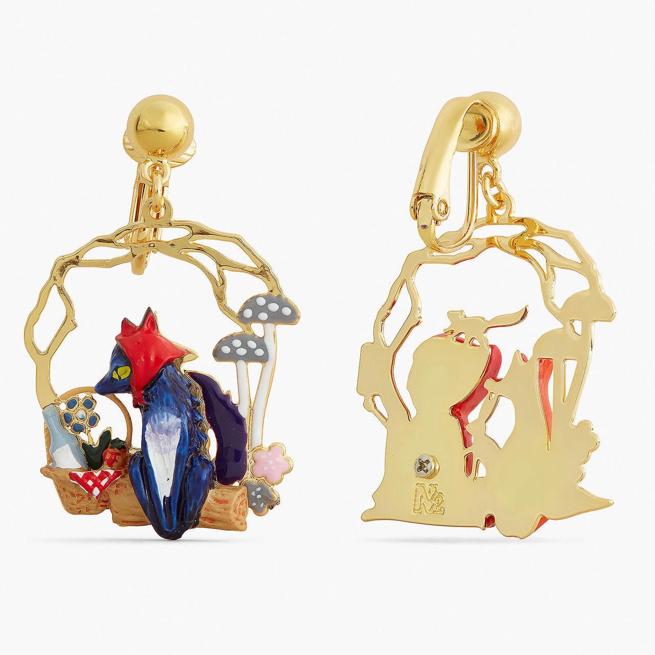Little Red Riding Hood Picnic Earrings | APBB1111 - Les Nereides
