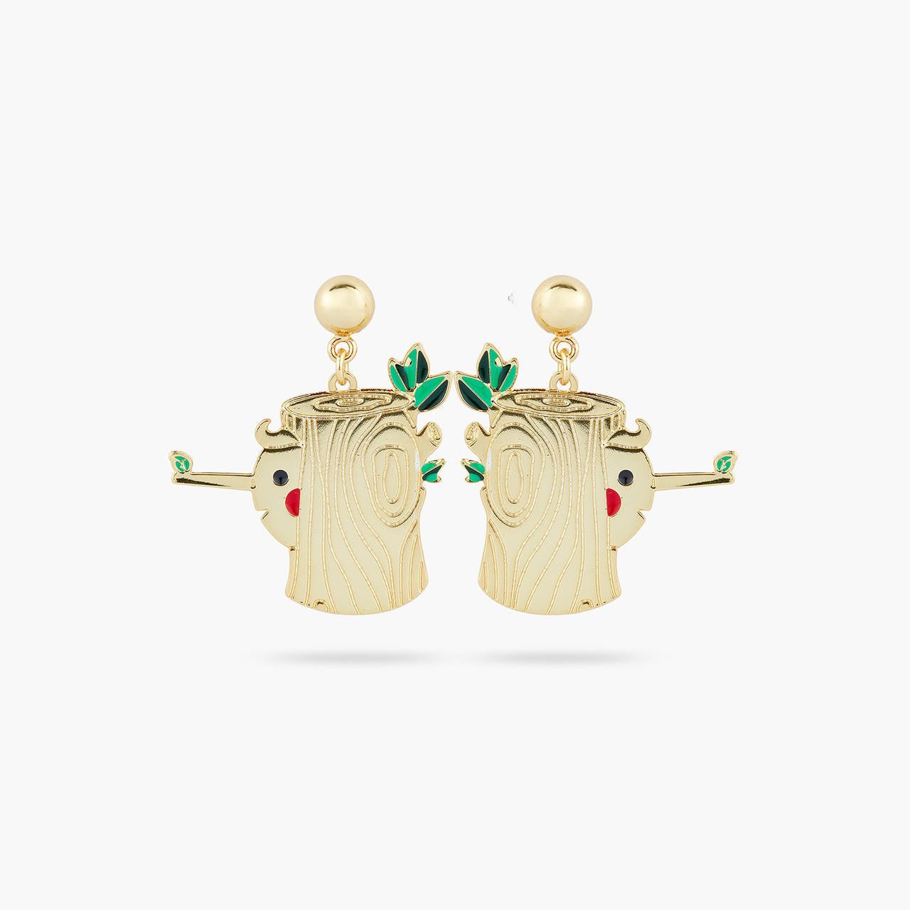 Log and Pinocchio earrings | AQUI1061 - Les Nereides