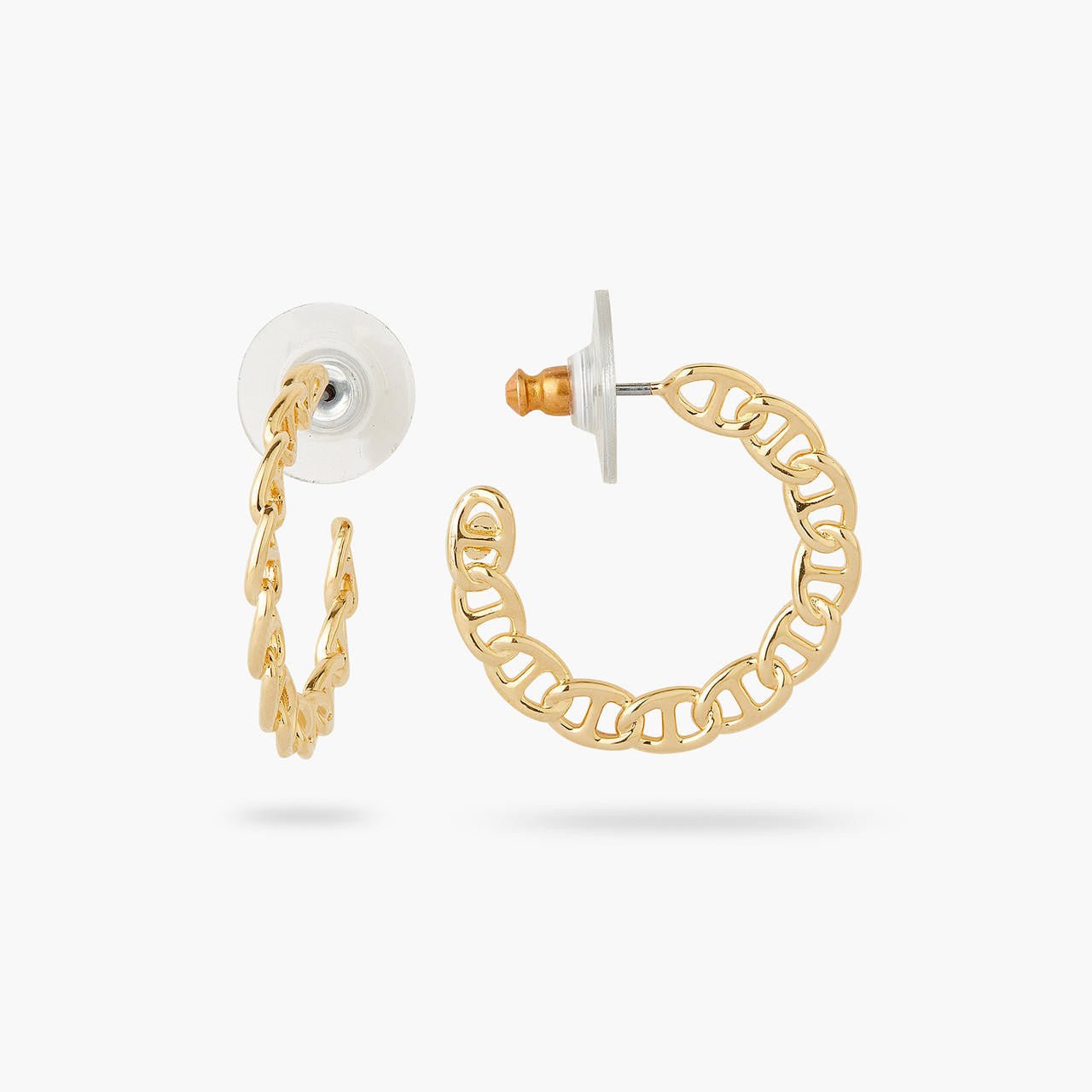 Mariner Link Chain Hoop Earrings | AQMP1051 - Les Nereides