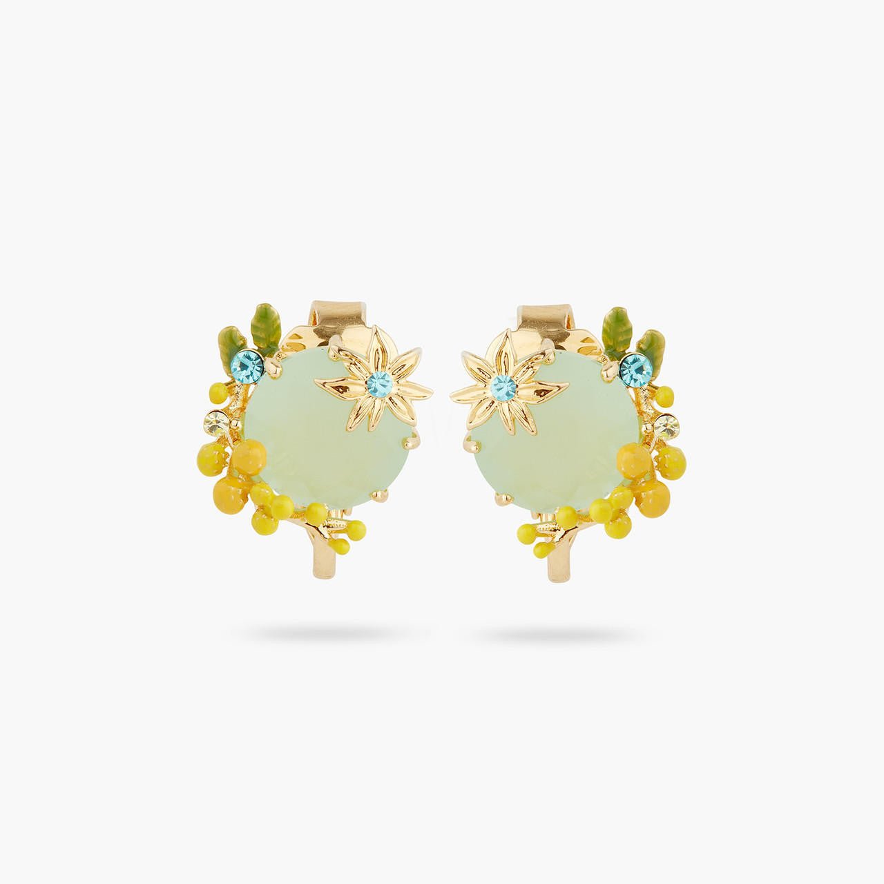 Mimosa And Star Anise Earrings | AQNC1011 - Les Nereides